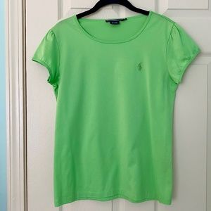Ralph Lauren Sport Top Green Women Sz L.  NWOT